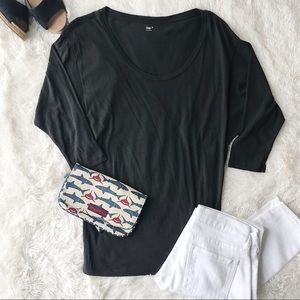 GAP 3/4 sleeve grey tee shirt size small